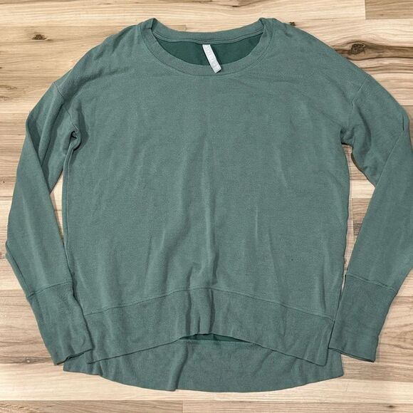 Athleta Green Oversized Crewneck Sweatshirt Women’s Small - Picture 1 of 3